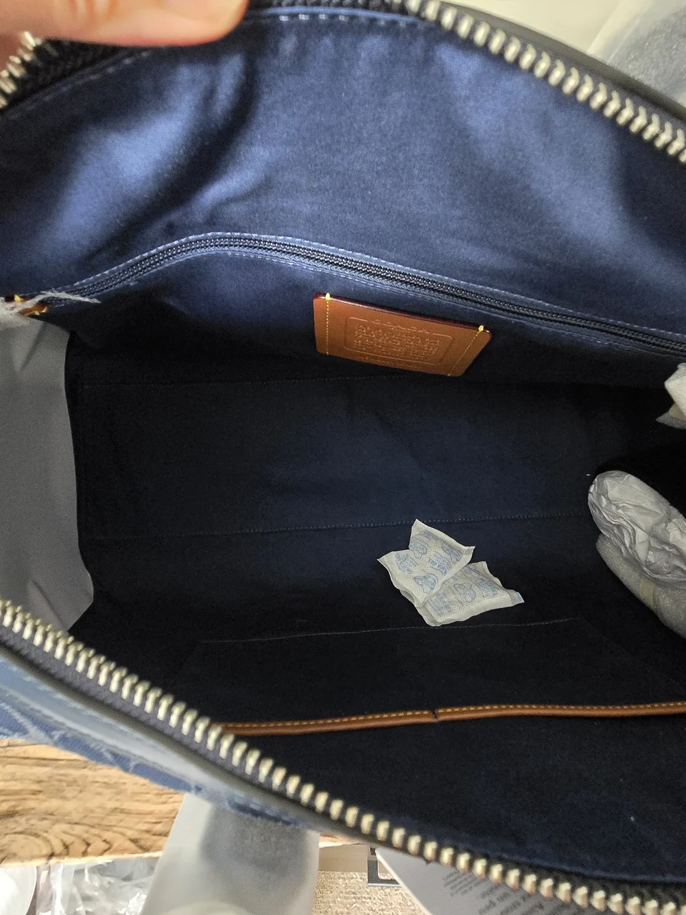 Coach Gotham Duffle Bag 45 In Signature Denim